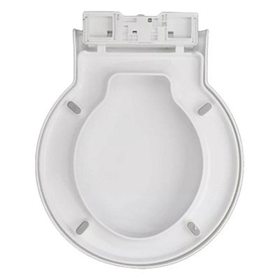  - Design Wc Toilet Seat Round Soft Close Top Fix Quick Release Hinge Easy Clean