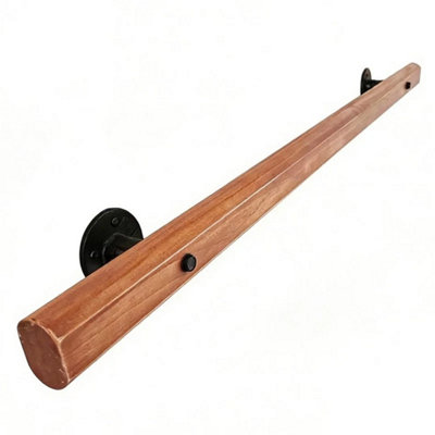 1M Wooden Handrail Stair Hand Rail Grab Balustrade Staircase Banister Bar from B&Q
