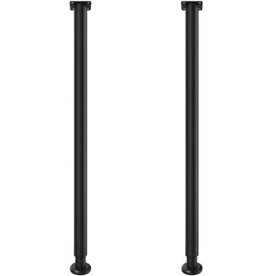 2X Adjustable Kitchen Worktop Desk Breakfast Bar Table Leg Support 710-1100mm from B&Q
