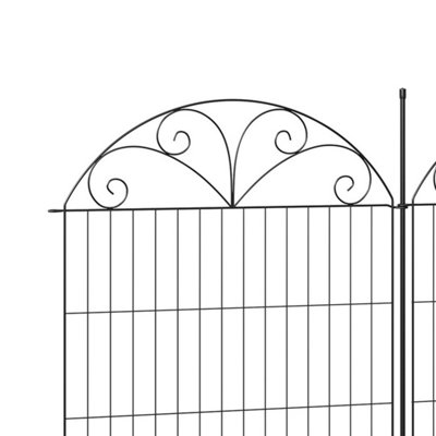 10 Pack Metal Garden Fencing Fence Panel Lawn Border Edging Animal Barrier Fence from B&Q