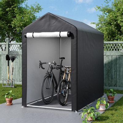 4X6Ft Garden Shed Storage Shelter Bicycle Tent Bike Log Store Equipment Cover from B&Q