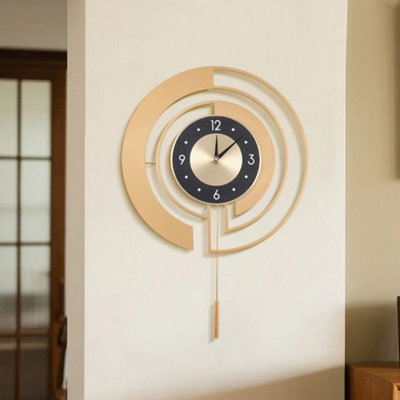  - Large Wall Clock 68Cm Modern Silent Decorative Clock