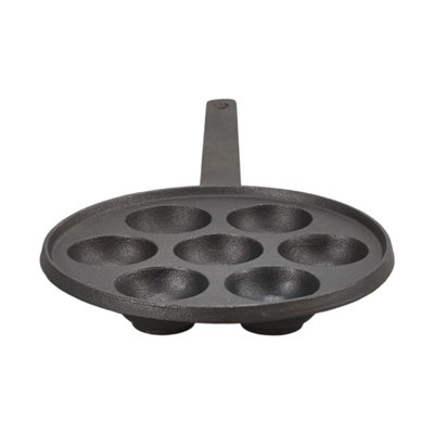  - 7 Holes Cast Iron Takoyaki Grill Pan Nonstick Octopus Ball Grill Plate  Handle