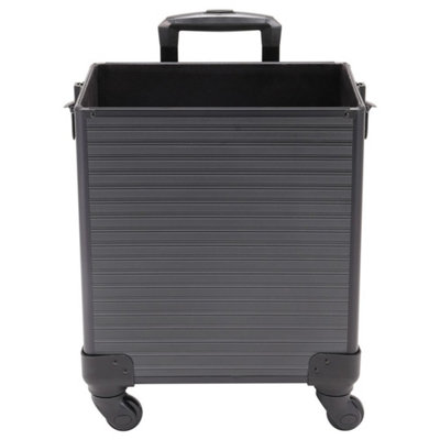 4 In 1 Large Makeup Case Trolley Cosmetic Hairdressing Vanity Beauty Storage Box from B&Q