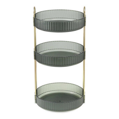  - Green 360 Rotating Makeup Organiser Perfume Display Stand Holder