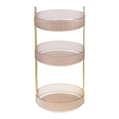  - Amber 360 Rotating Makeup Organiser Perfume Display Stand Holder