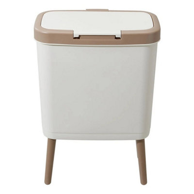 Narrow Waste Bin With Press Lid And 4 Support Legs from B&Q