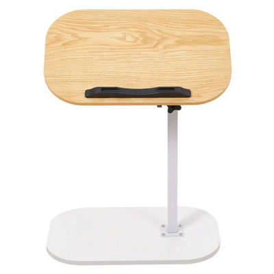 Walnut Over Bed  Laptop Table Adjustable Height from B&Q