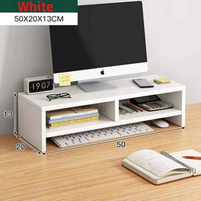  - White Computer Desktop Monitor Stand