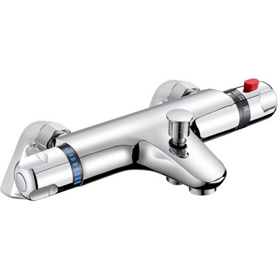 Wall Mounted Exposed Thermostatic Bath Shower Mixer Valve Tap