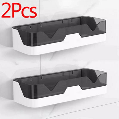 Self Adhesive Bathroom Shower Caddy Shelf Rack Storage Organiser & Wall Sticker from B&Q