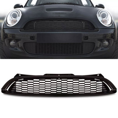  - Gloss Black Front Grille Grill Fit For Mini R55 R56 R57 R58 R59