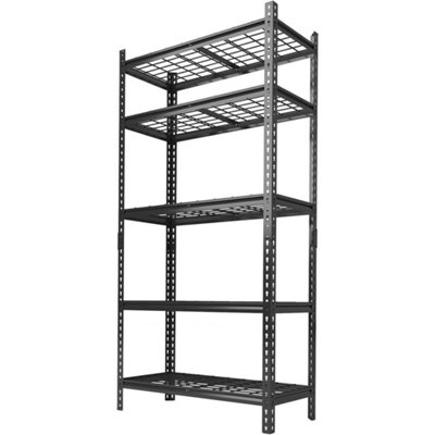 5-Tier Heavy Duty Metal Storage Shelving Unit 2000 Lbs Capacity from B&Q