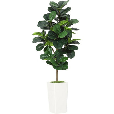  - Artificial Fiddle Leaf Fig Tree Realistic Faux Ficus Lyrata Floor Plant 150Cm