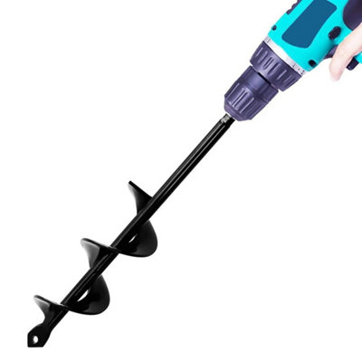 Drill Auger Bit 4X22Cm Drill Garden Planting Hole Digging Post Umbrella Planting from B&Q
