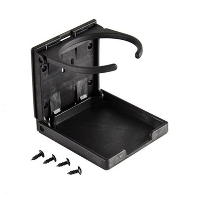 2X Black Folding Drink Cup Holder Mount Boat Marine Caravan Car Rv from B&Q
