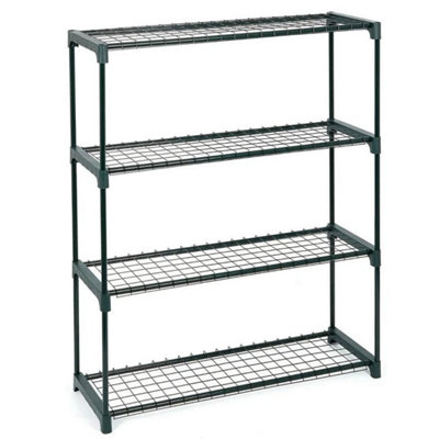  - 4 Tier Garden Greenhouse Shelving Steel Staging Shelving Plant Racking Staging