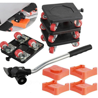  - 4Pcs Heavy Duty Furniture Moving Wheels Set 880Lb Lifter And Mover Tool Kit