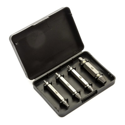 4Pc Drill Bit Broken Damaged Screw Bolt Extractor Set from B&Q