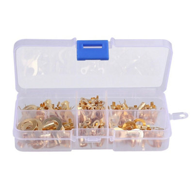 150Pcs Brass Ring Copper Wire Crimp Lug Terminals from B&Q