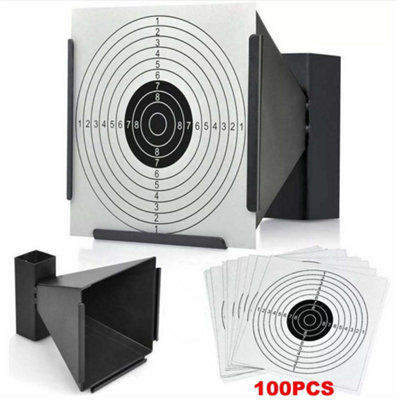 Card Funnel Target Holder Pellet Trap Targets For Air Rifle Airsoft from B&Q