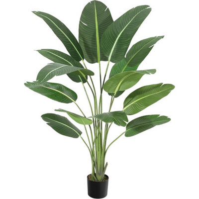  - Artificial Banana Tree Realistic Potted Fake Plant Home Office 72 In