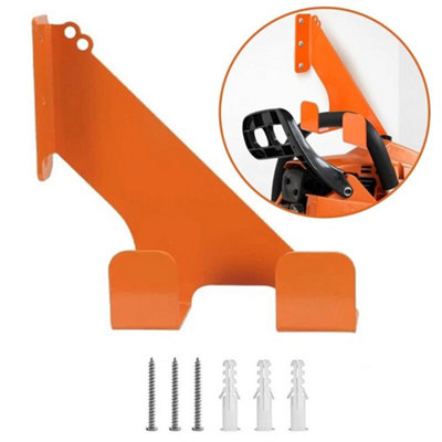  - Heavy-Duty Chainsaw Wall Mount Holder Hanger Secure Storage Rack With Screws