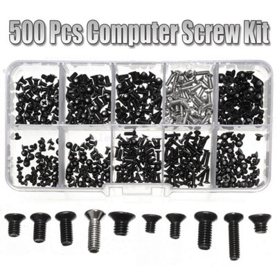 500Pcs Computer Screw Set Kit For Hp Dell Lenovo Samsung Sony Laptop Notebook from B&Q