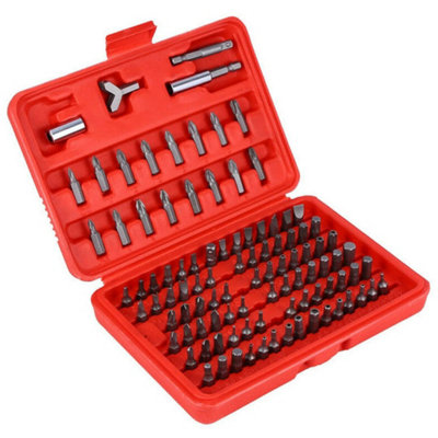  - 100Pc Crv Security Screwdriver Torx Hex Bit Set Comprehensive Driver Tamperproof