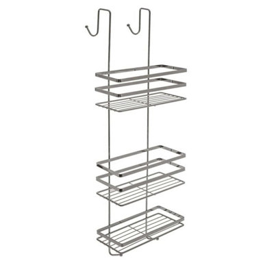  - 3-Tier Over Door Hanging Shower Caddy Tidy Bathroom Storage Shelf Organiser Rack
