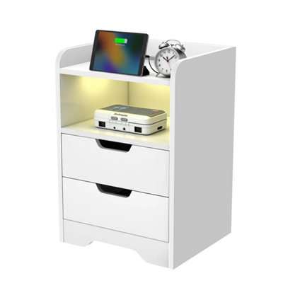 3 Drawer Bedside Cabinet Wooden Furniture Storage