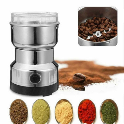  - Electric Coffee Grinder Spice Nut Bean Mill Stainless Steel Blade Blender