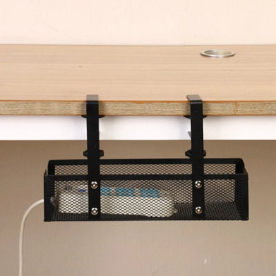 Under Desk Wire Rack Cable Management Organizer from B&Q