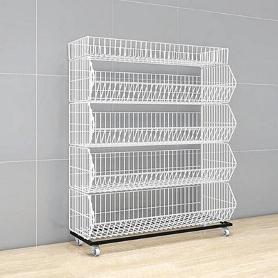  - 90Cm Stackable Wire Storage Rack Veg Fruit Shop Basket