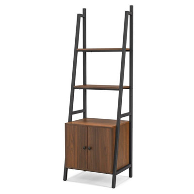  - 160 Cm Tall Bookshelf Industrial Bookcase 4-Tier Ladder Shelf Cabinet
