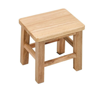 - Solid Wooden Step Stool Low Milking Stool Small Bench For Adults