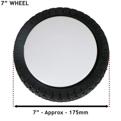  - Lawnmower Wheel 7"  175mm  Universal Tyre Reducer Bushes