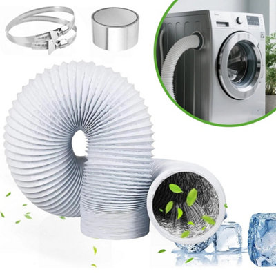 150mm Tumble Dryer Vent Hose Air Conditioner Exhaust Ducting Pvc from B&Q