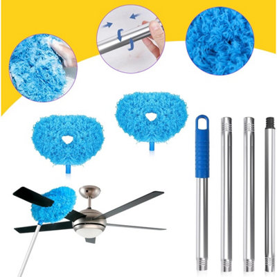 Ceiling Fan Cleaner Duster Microfiber Blade Cleaner With Extension Pole from B&Q