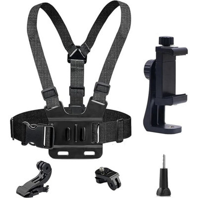 Chest Strap Harness Head Mount For Gopro Hero 4-12 Action Camera from B&Q