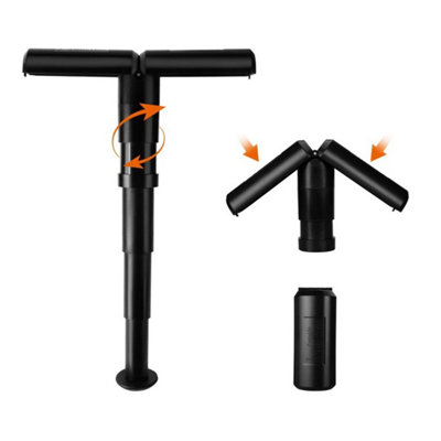Telescopic Folding Walking Stick Chair Seat Hiking Cane Stool from B&Q