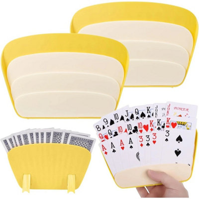 4 Pack Playing Card Holder Poker Uno Game Stand Rack Uk from B&Q