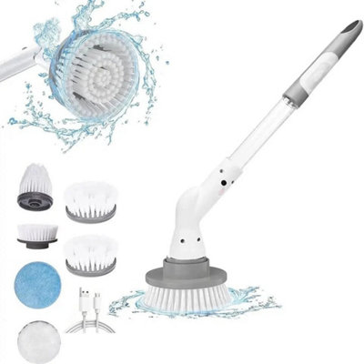 Cordless Rechargeable Spin Scrubber 6 Brush Heads from B&Q