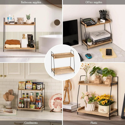 Kitchen Counter Coffee Station Storage Organiser Shelf from B&Q