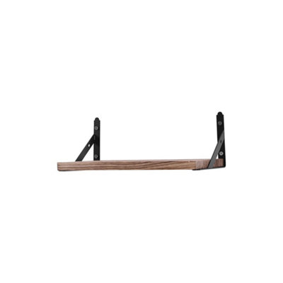 4 Wooden Wall Floating Shelves Rustic Industrial Display Storage from B&Q