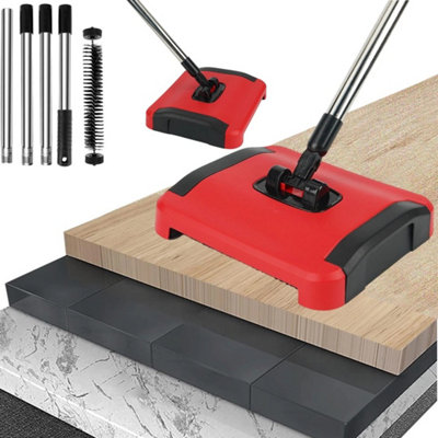 Manual Carpet Floor Sweeper Home Dust Cleaner Broom from B&Q