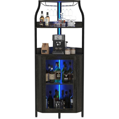 Wine Cabinet Bar Sideboard With Wine Rack For Dining Room Kitchen from B&Q