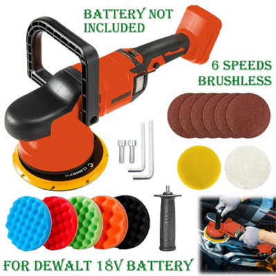 6 Inch Cordless Car Buffer Polisher 6 Speeds For Dewalt 18V from B&Q