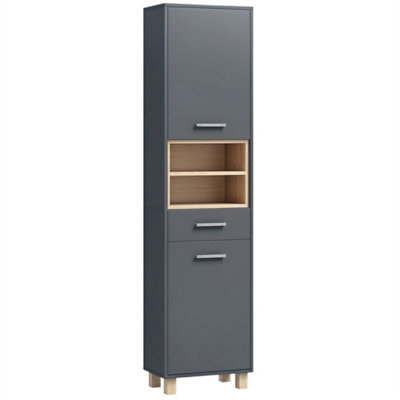 B&Q Bathroom Storage Unit With Open Shelves