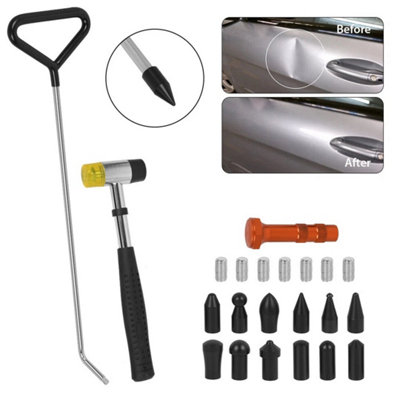 Paintless Dent Removal Puller Tap Down Hammer Auto Body Repair Kit